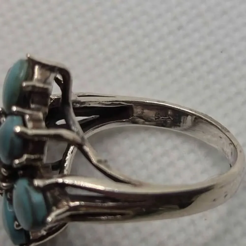 Turquoise Cluster Ring